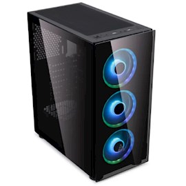 ქეისი Golden Field 1099B, Computer Case, MidT, Micro ATX, ATX, ITX, USB 3.0, USB 2.0, USB Type-C, 3.5mm, Black